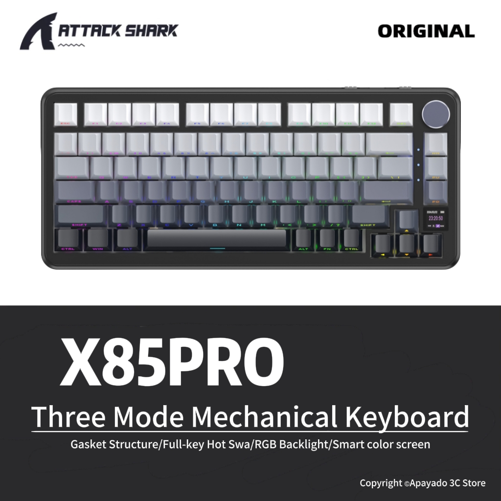 Gaming Keyboard Mini - Игровая беспроводная клавиатура X85Pro ATTACK SHARK
