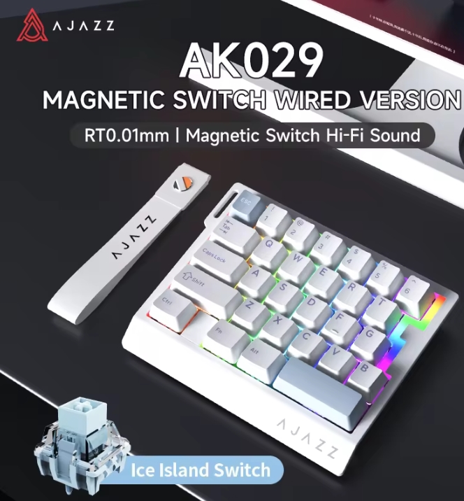 Gaming Keyboard Mini Mechanical - Игровая клавиатура AK029 проводная, одноручная, с