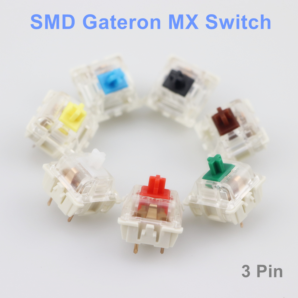 Gaming Keyboard Blue Switches - Переключатели Gateron SMD, черные, красные, коричневые,