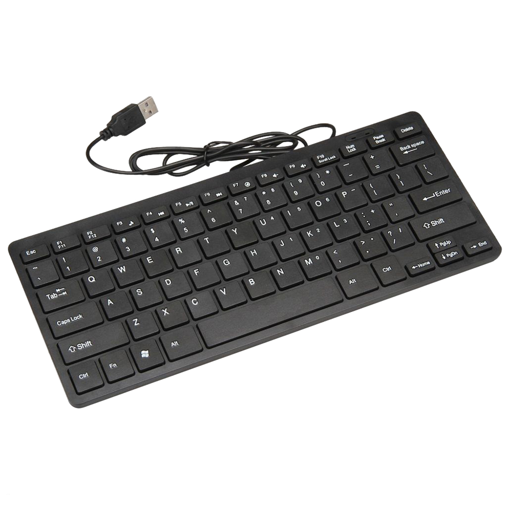 Gaming Keyboard That Is Quiet - Мини-клавиатура USB с 78 клавишами, ультратонкая,