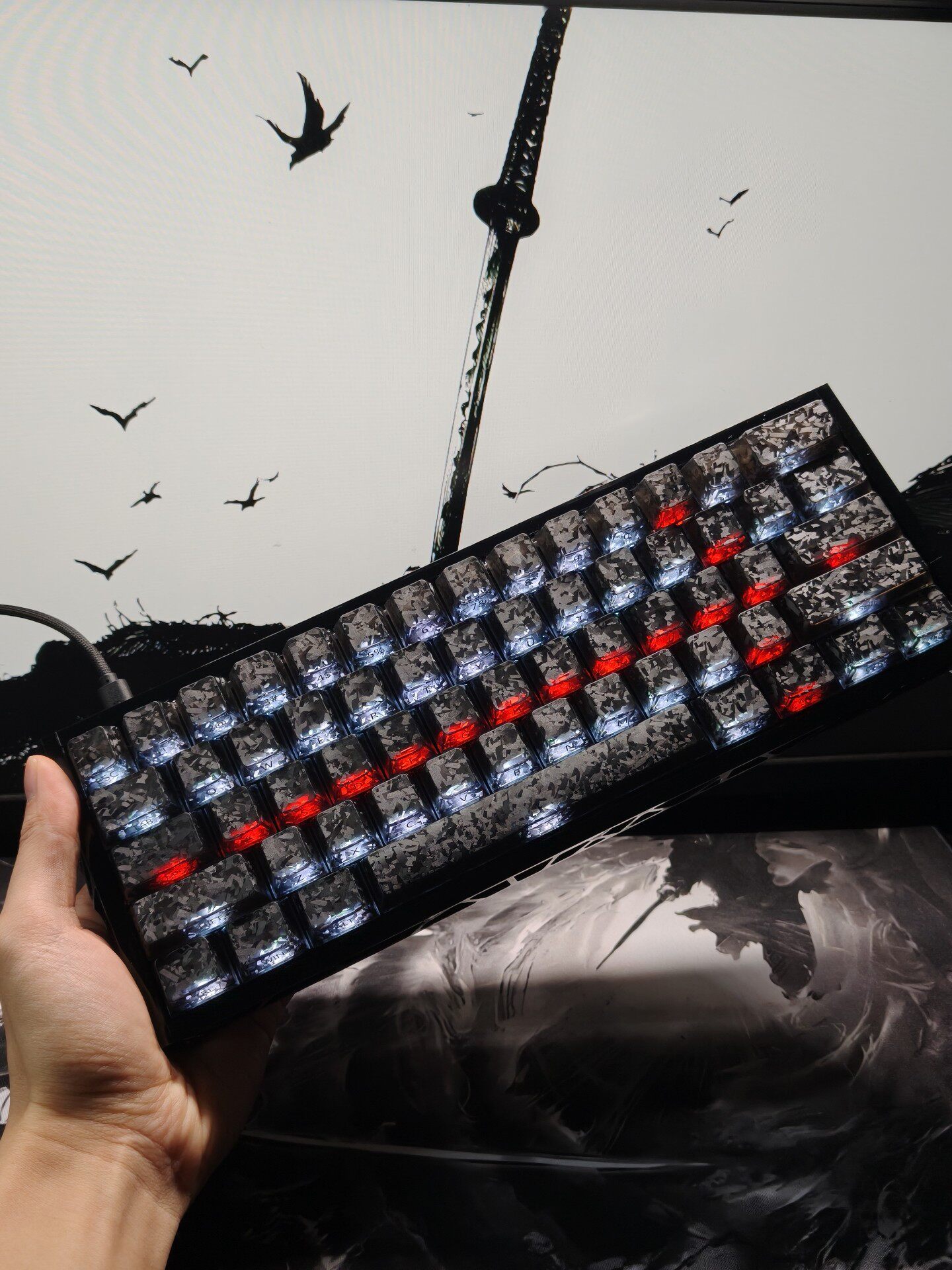 Gaming Keyboard No Number Pad - Кастомная компактная игровая RGB-клавиатура с магнитными