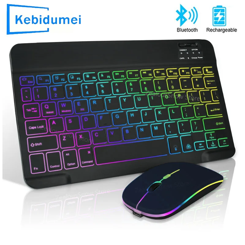 Gaming Keyboard And Mouse For Xbox - Мини-беспроводная клавиатура RGB Bluetooth с подсветкой,