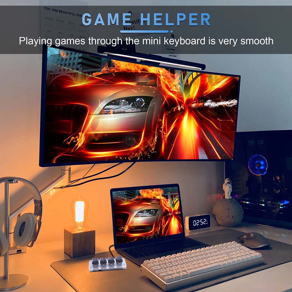 Gaming Keyboard 1 Hand - Механическая игровая клавиатура/макропад с 3 клавишами