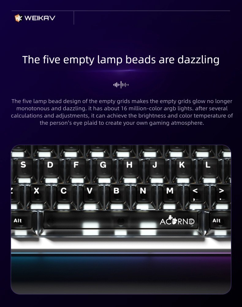 НОВЫЙ WEIKAV Nut65, комплект м – обзор и цена Gaming Keyboard Mini Mechanical