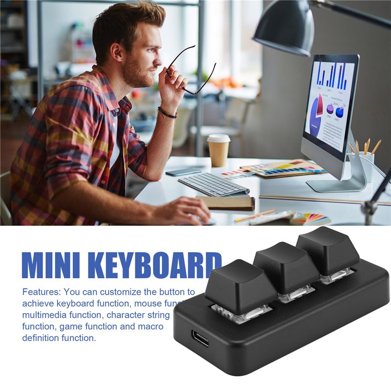 Программируемая мини-клавиатур – обзор и цена Gaming Keyboard Mini Mechanical