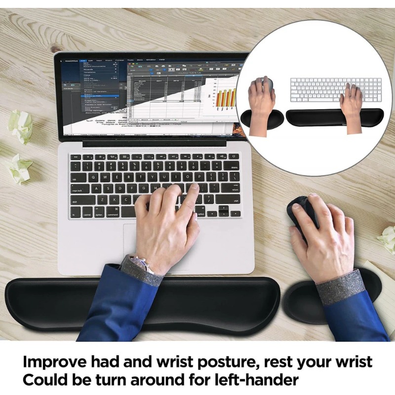 Эргономичная подставка для зап – обзор и цена Gaming Keyboard And Mouse Set