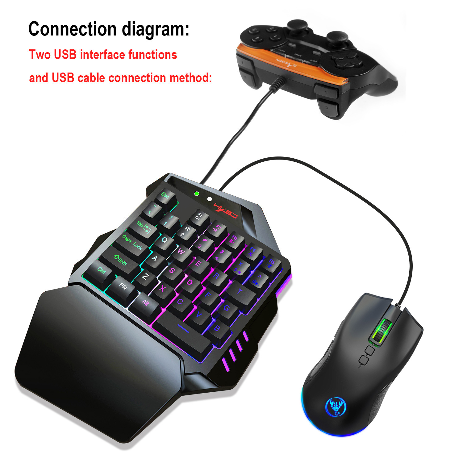 Игровой набор клавиатура+мышь, – обзор и цена Gaming Keyboard And Mouse Set