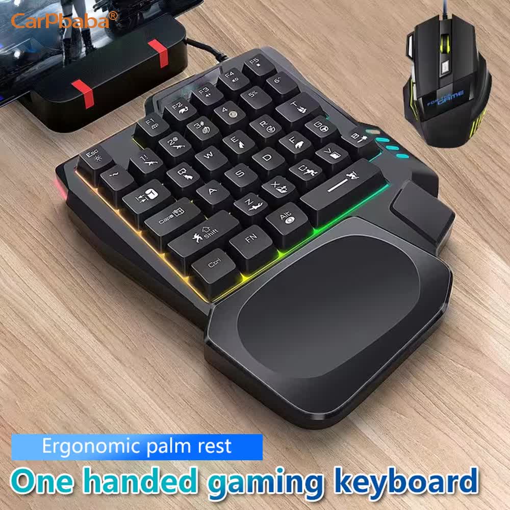 Компактный игровой комплект с  – обзор и цена Gaming Keyboard 1 Hand