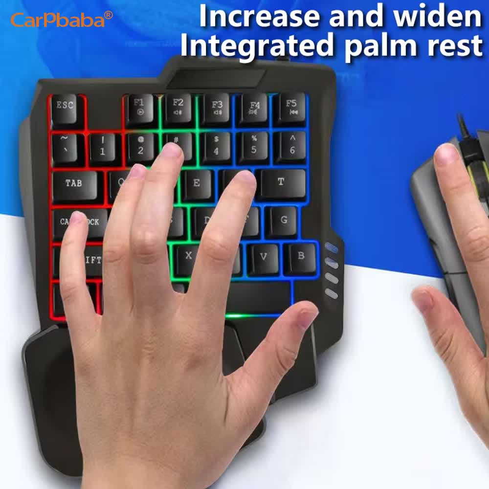 Компактный игровой комплект с  – обзор и цена Gaming Keyboard 1 Hand