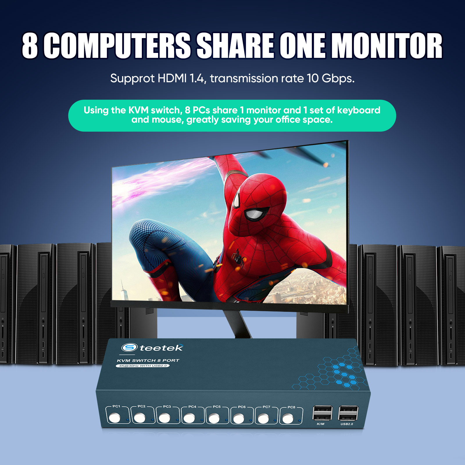 KVM-переключатель на 8 портов  – обзор и цена Gaming Keyboard And Mouse For Xbox
