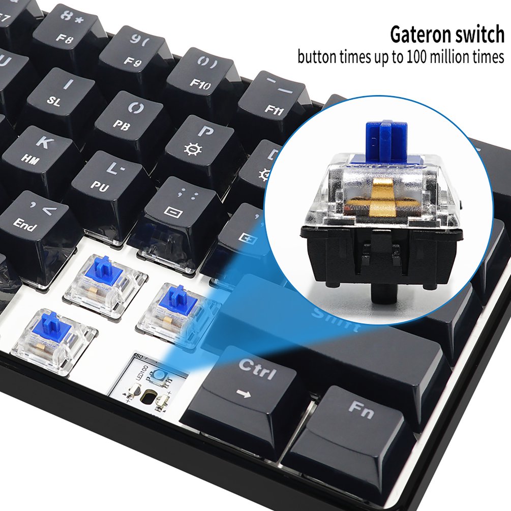 SKYLOONG GK61 Мини Портативная – обзор и цена Gaming Keyboard Blue Switches