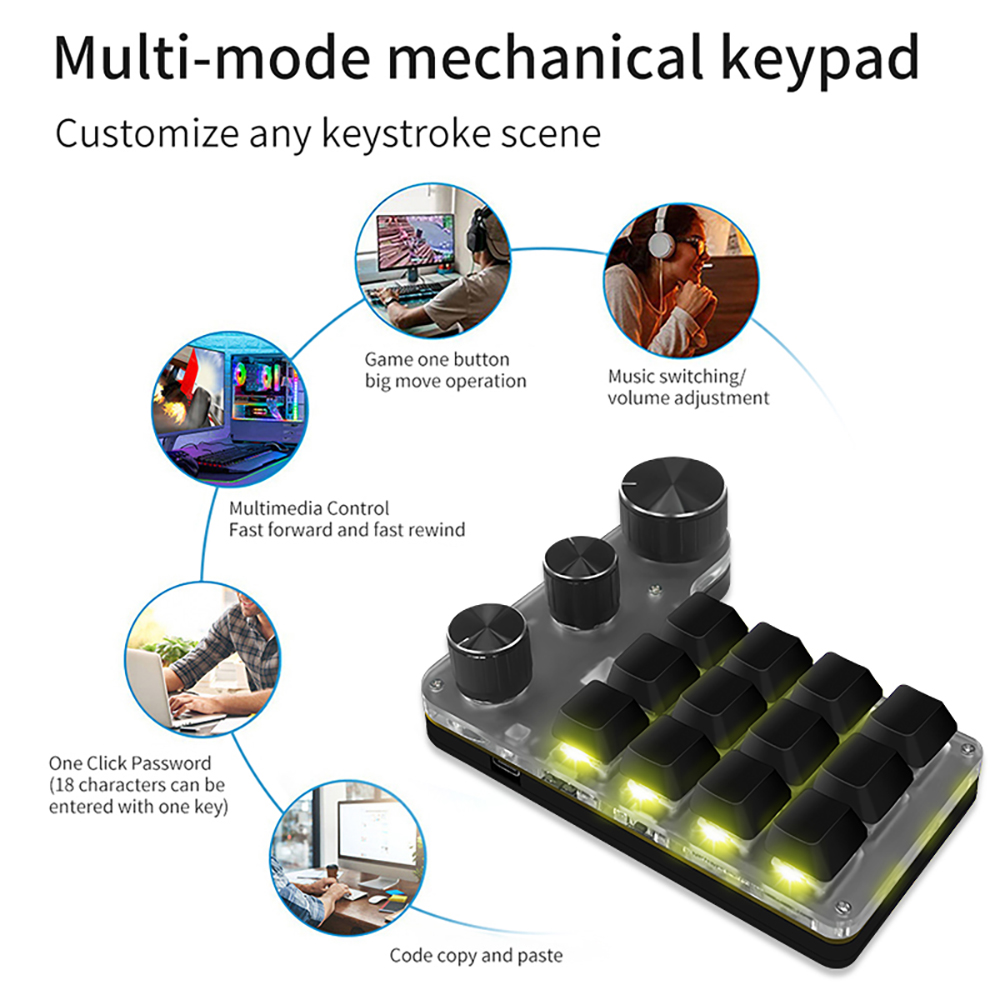 Программирование по Bluetooth, – обзор и цена Gaming Keyboard Mini Mechanical
