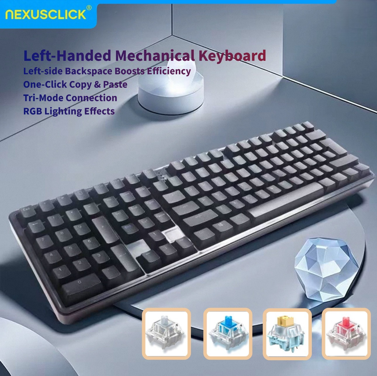 Механическая клавиатура NexusC – обзор и цена Gaming Keyboard No Number Pad